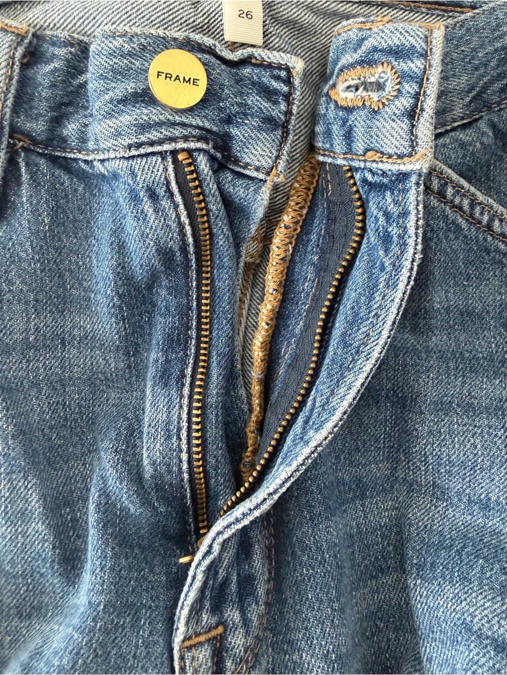 FRAME Le Baggy Palazzo Jeans in Seafarer, Size 26 - Picture 8 of 13